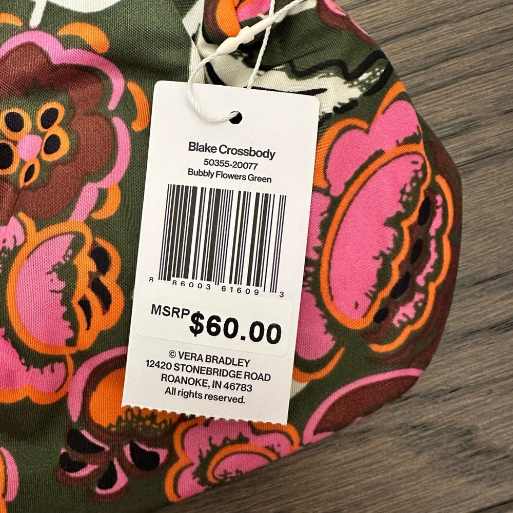 Vera Bradley Blake Crossbody NWT - Picture 6 of 6
